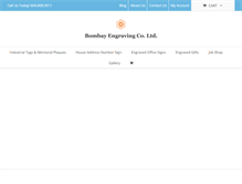 Tablet Screenshot of bombayengraving.com